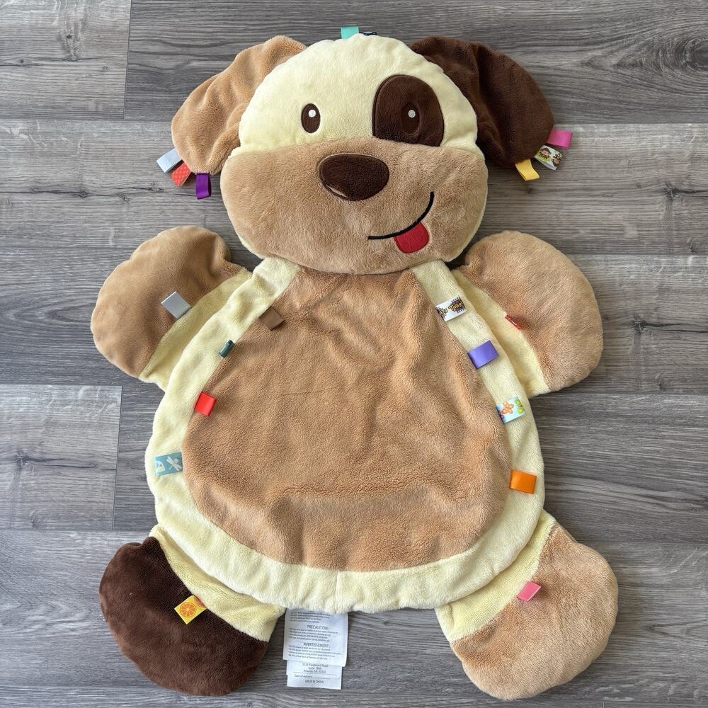 Taggies Play Mat Buddy The Dog Plush Baby Sensory Tummy Time Stuffed Padded